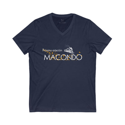 Macondo | Unisex V-Neck Tee - Spanish